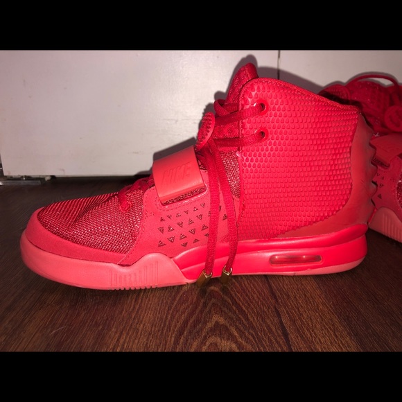 Yeezy Red October Authentic 2014 Nike Air Kanye Size 8 Sneakers Shoes - Picture 7 of 15